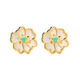 Juvenis Flower Earrings JLJ-CG21E0408S-BLU-SS-ER - Image 3