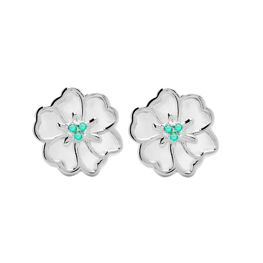 Juvenis Flower Earrings JLJ-CG21E0408S-BLU-SS-ER - Image 9
