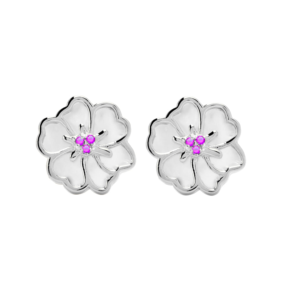 Juvenis Flower Earrings JLJ-CG21E0408S-BLU-SS-ER - Image 5
