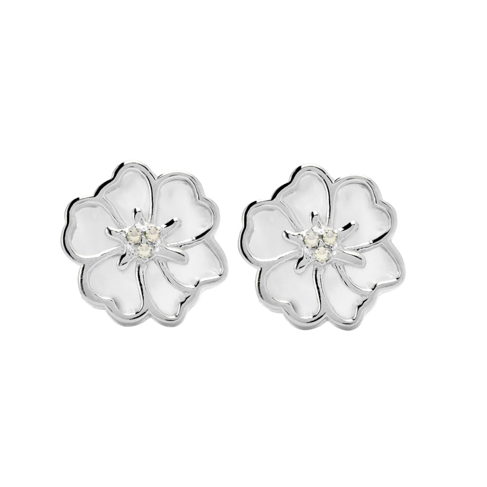 Juvenis Flower Earrings JLJ-CG21E0408S-BLU-SS-ER - Image 4