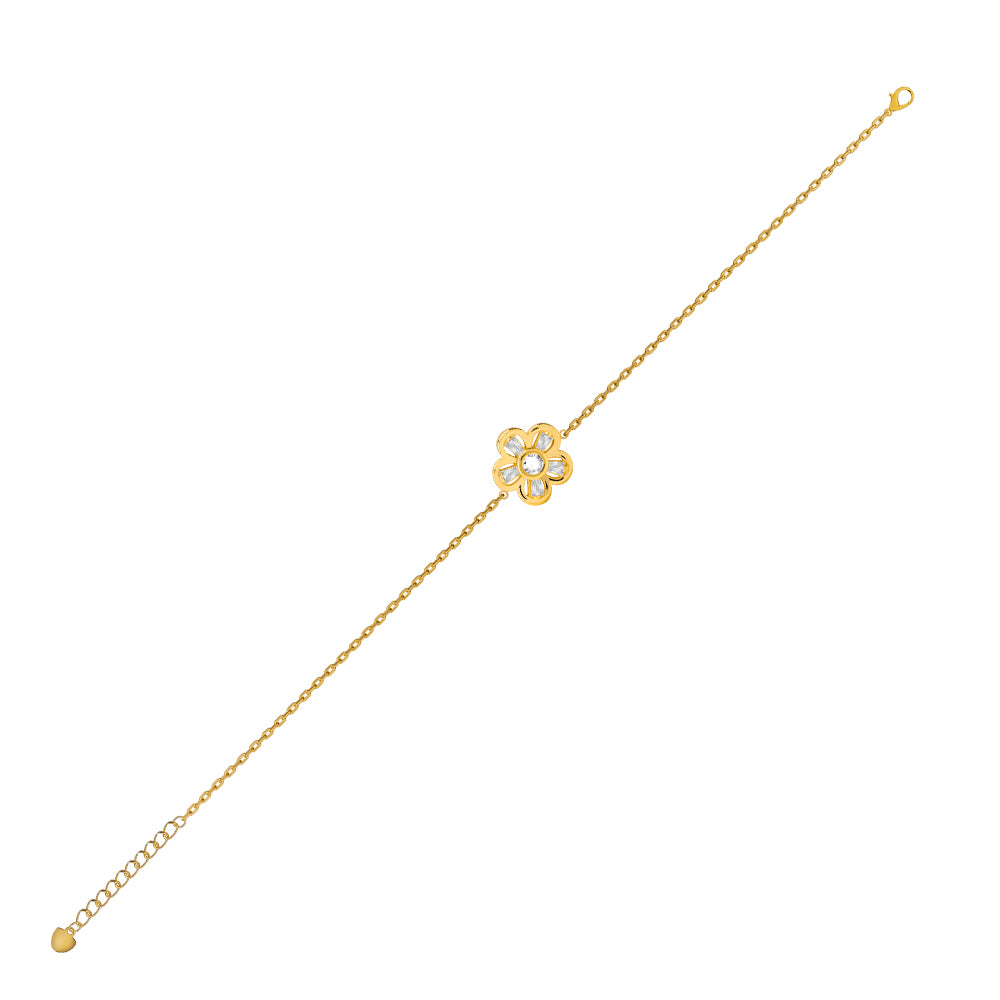 Juvenis Flower Shaped Bracelet JLJ-AS21B0931S-SS-BR - Image 2