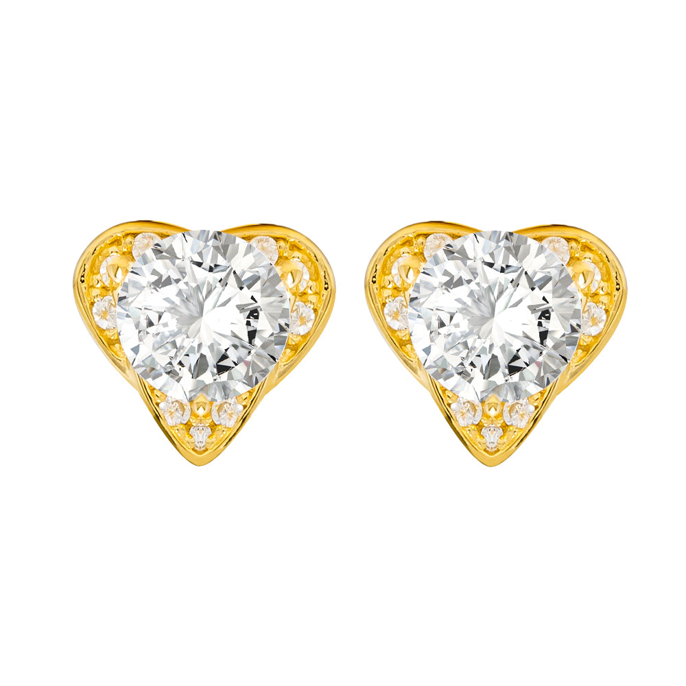 Juvenis Heart-Shapped Earrings JLJ-AS21E1007S-SS-ER - Image 2