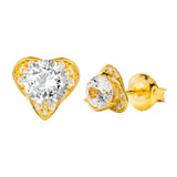 Juvenis Heart-Shapped Earrings JLJ-AS21E1007S-SS-ER - Image 4