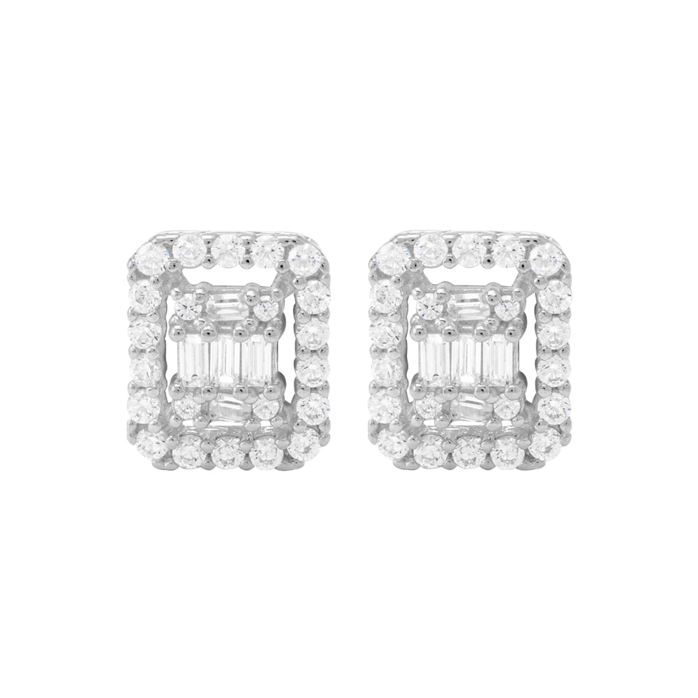 Juvenis Rectangle Earrings JLJ-CG21E0944S-SS-ER - Image 2