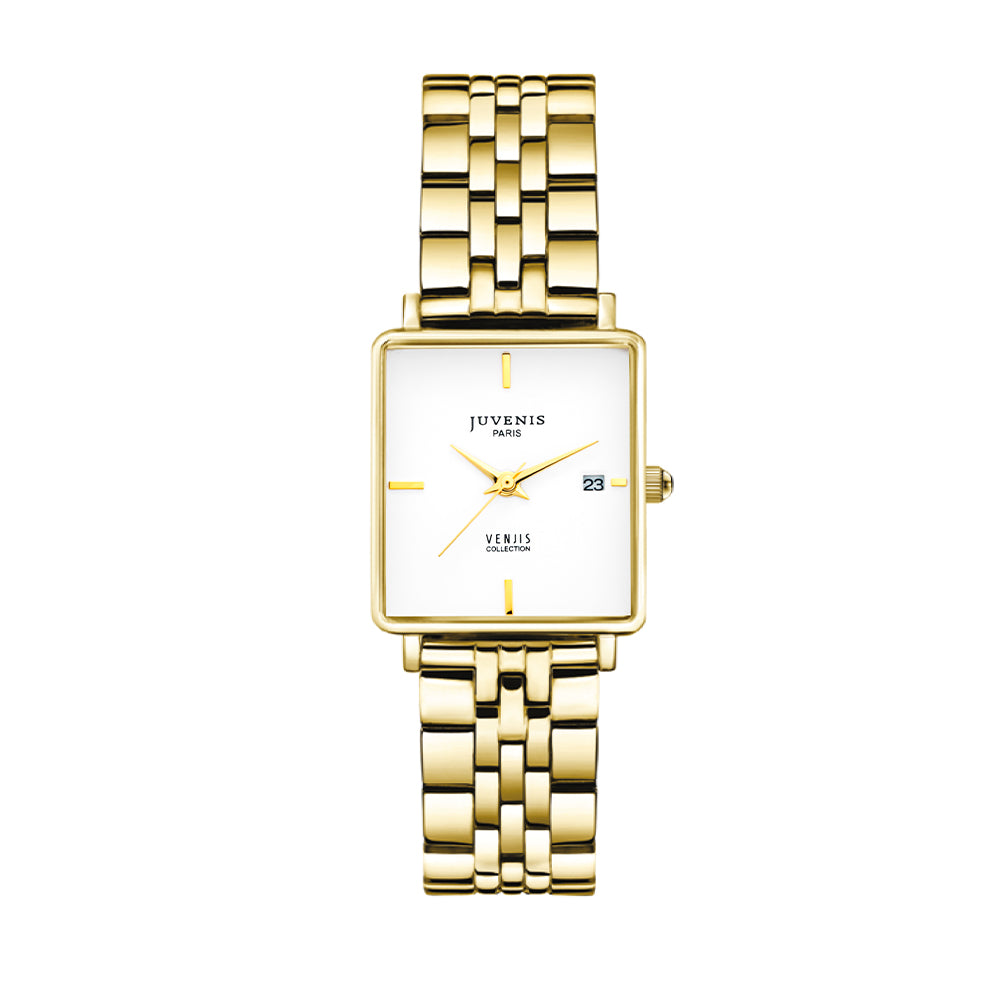 Juvenis Venjis Gold Tiffany Square Watch JVB1066C