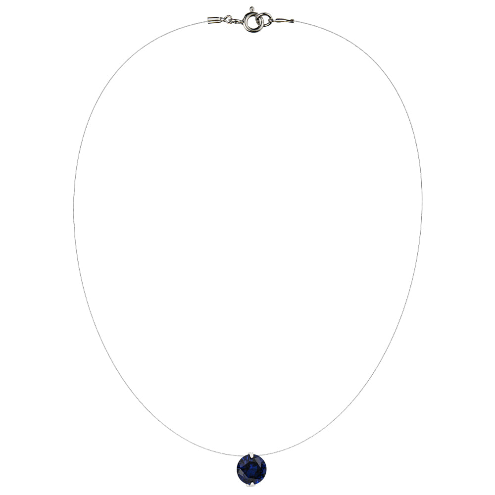 Lencia White Cubic Zirconia Crystal Necklace - Image 2