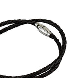 Lencia Men Black Bracelet-LMB-190902B - Image 4