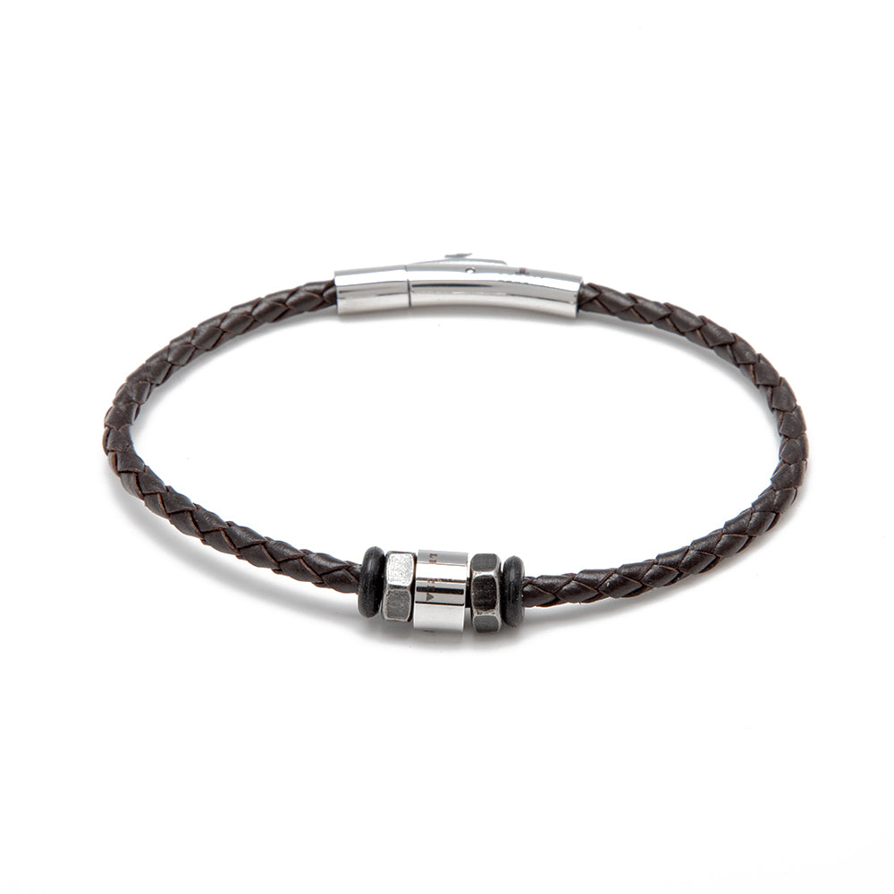 Lencia Men's Brown Bracelet LMB-190901 - Image 3