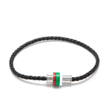 Lencia Men's Pitch Black Bracelet LMB-JMYLB118.MYI-(RGW)B - Image 2