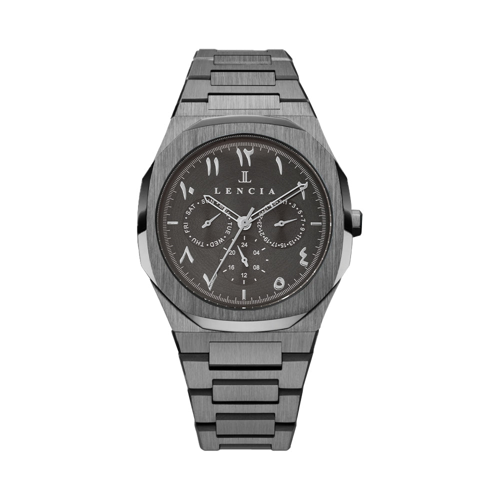 Lencia Men's Stainless Steel Chronograph Watch LC1015K1 - Image 4