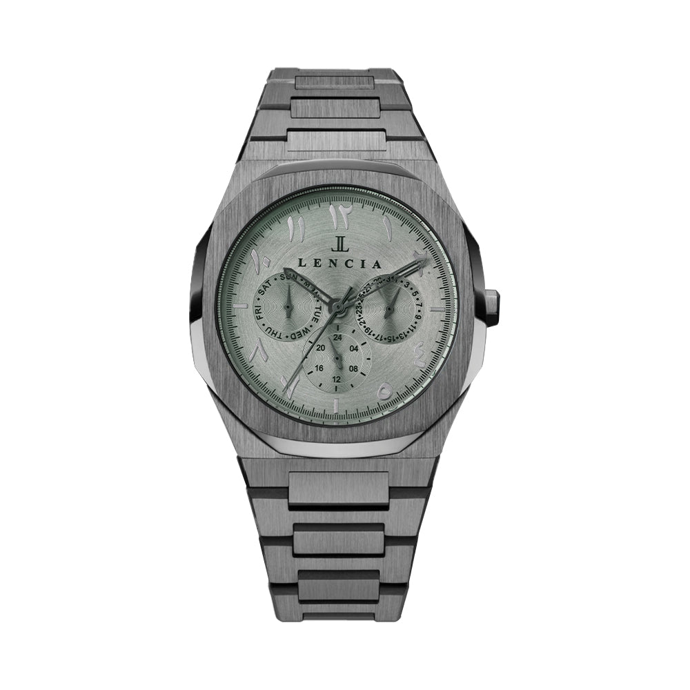 Lencia Men's Stainless Steel Chronograph Watch LC1015K1 - Image 5