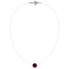 Lencia White Cubic Zirconia Crystal Necklace