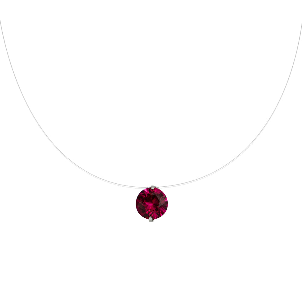 Lencia White Cubic Zirconia Crystal Necklace - Image 6