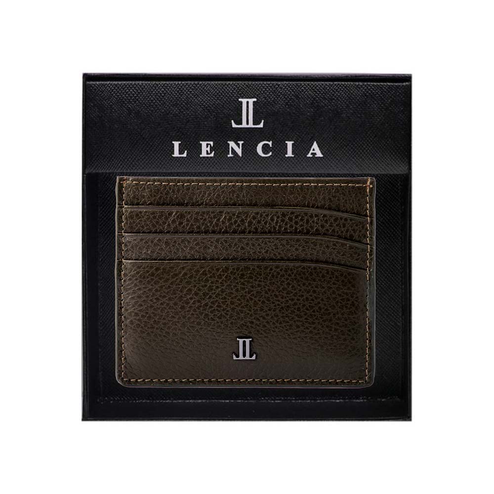 Lencia RFID Protected Floater DD Pattern Leather Card Holder LMWC-16668FDD - Image 9