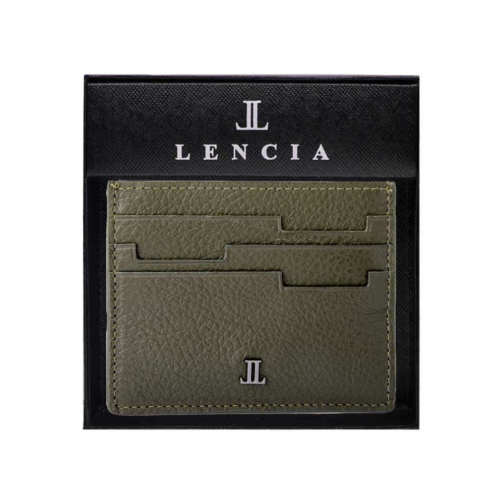 Lencia RFID Protected Floater DD Pattern Leather Card Holder LMWC-16669FDD - Image 9