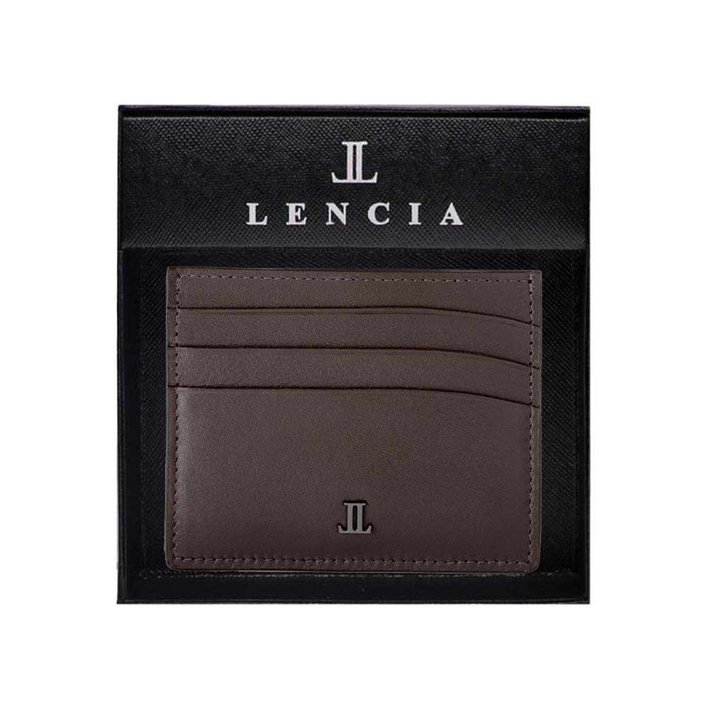 Lencia RFID Protected Scarlet Nappa Pattern Leather Card Holder LMWC-16673SN - Image 17