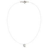 Lencia White Cubic Zirconia Crystal Necklace - Image 4