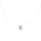 Lencia White Cubic Zirconia Crystal Necklace - Image 9