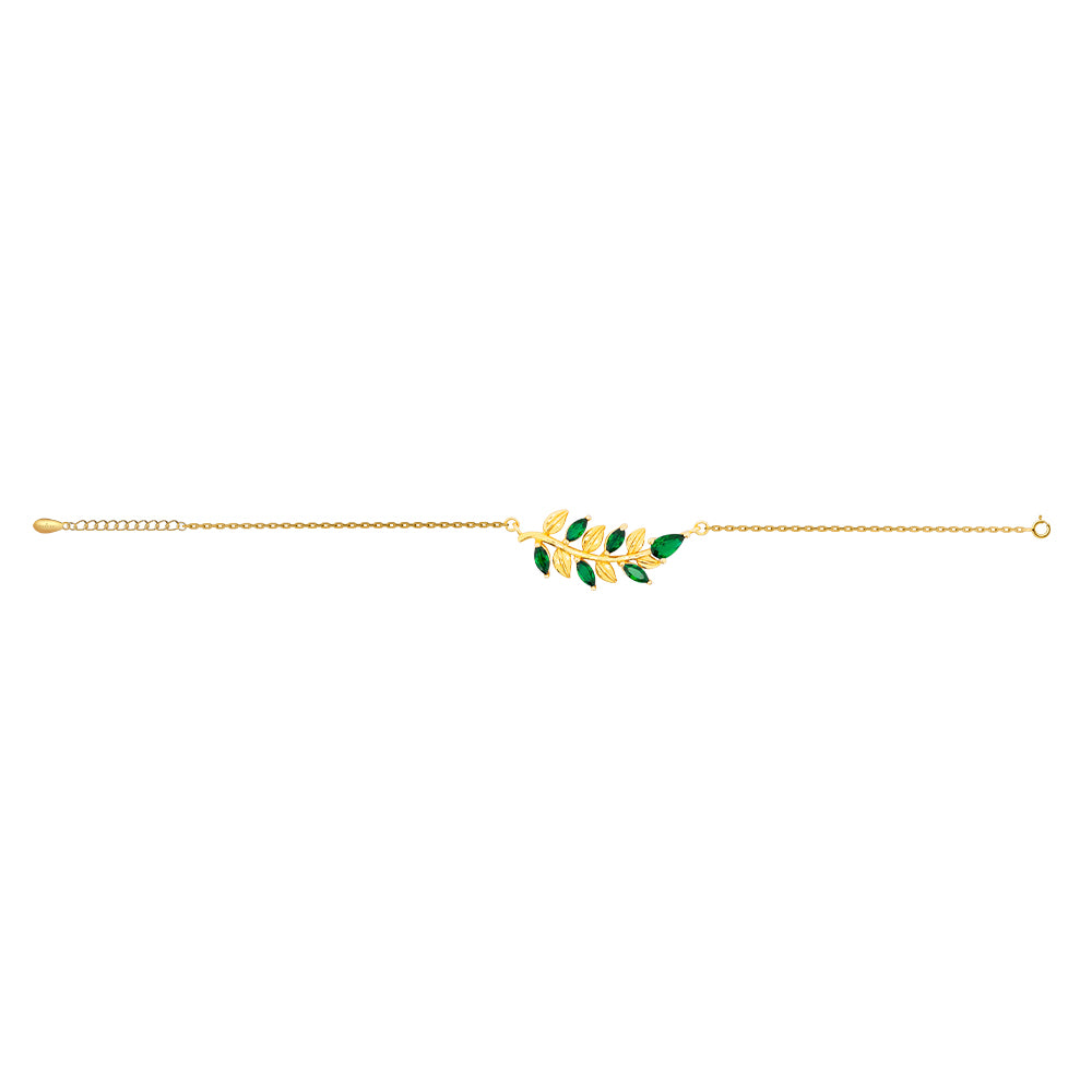 Lencia Women's Leaf Bracelet LLJ-JSC1682 - Image 3