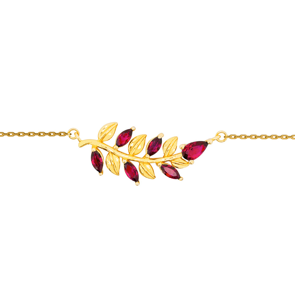 Lencia Women's Leaf Bracelet LLJ-JSC1682 - Image 6