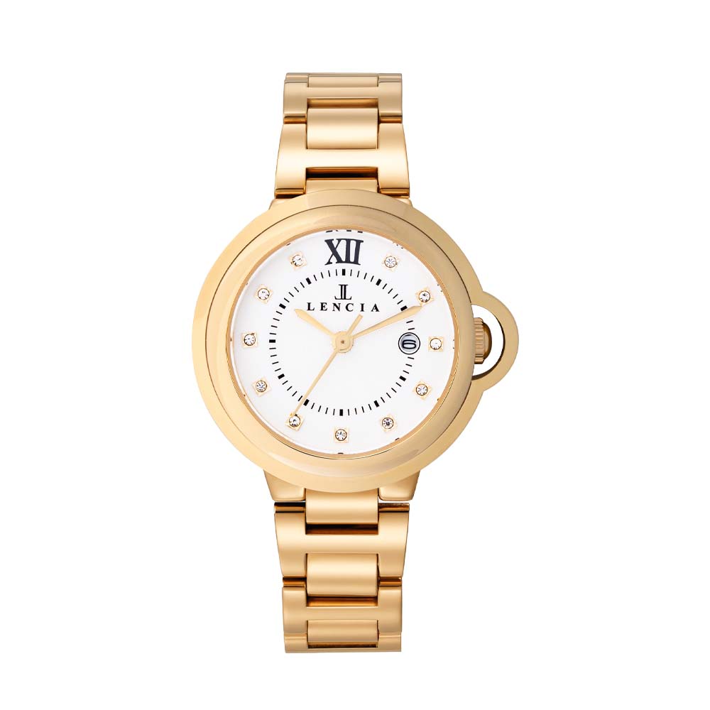 Lencia Women's Stainless Steel Analog Watch LC7174P - Image 2