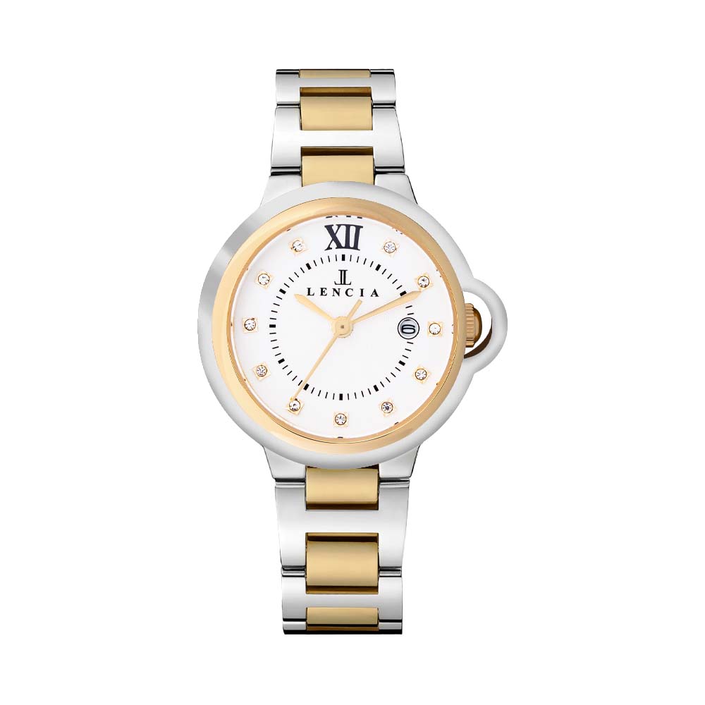 Lencia Women's Stainless Steel Analog Watch LC7174P