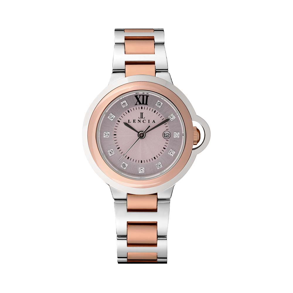 Lencia Women's Stainless Steel Analog Watch LC7174P - Image 3