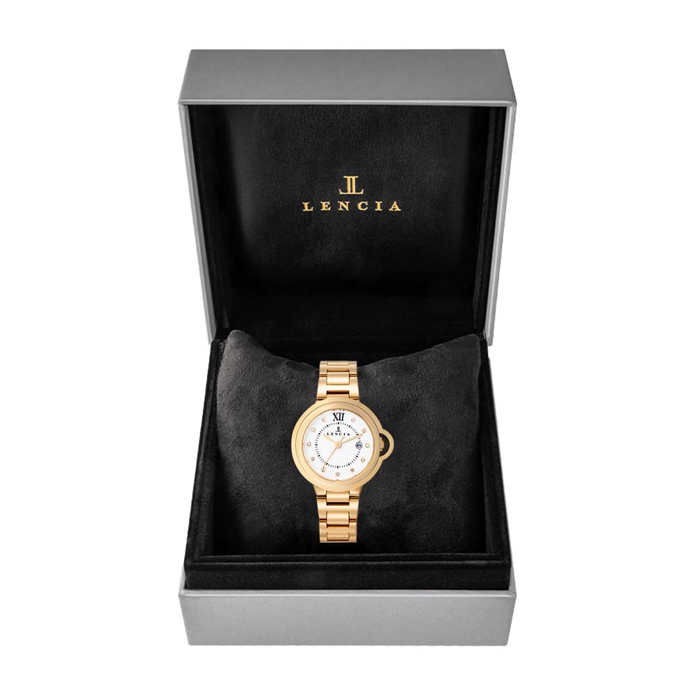 Lencia Women's Stainless Steel Analog Watch LC7174P - Image 8