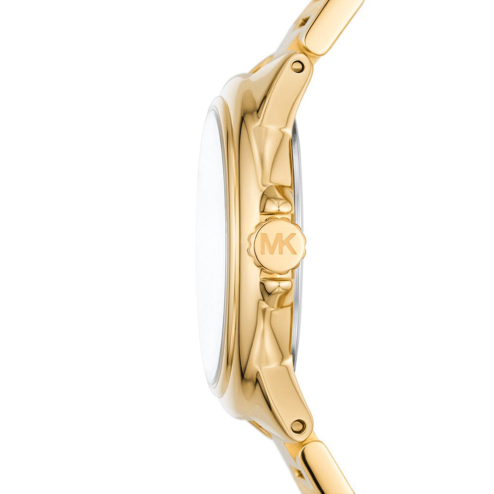 Michael Kors Camille Three-Hand Gold-Tone Stainless Steel Watch - Image 5