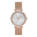 Michael Kors Darci Three-Hand Rose Gold Crystal Watch