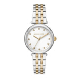Michael Kors Diamond Darci Three-Hand Two-Tone Stainless Steel Watch