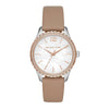 Michael Kors Layton Three-Hand Rose Gold-Tone Stainless Steel Watch