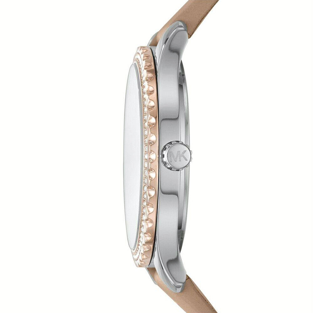 Michael Kors Layton Three-Hand Rose Gold-Tone Stainless Steel Watch - Image 4