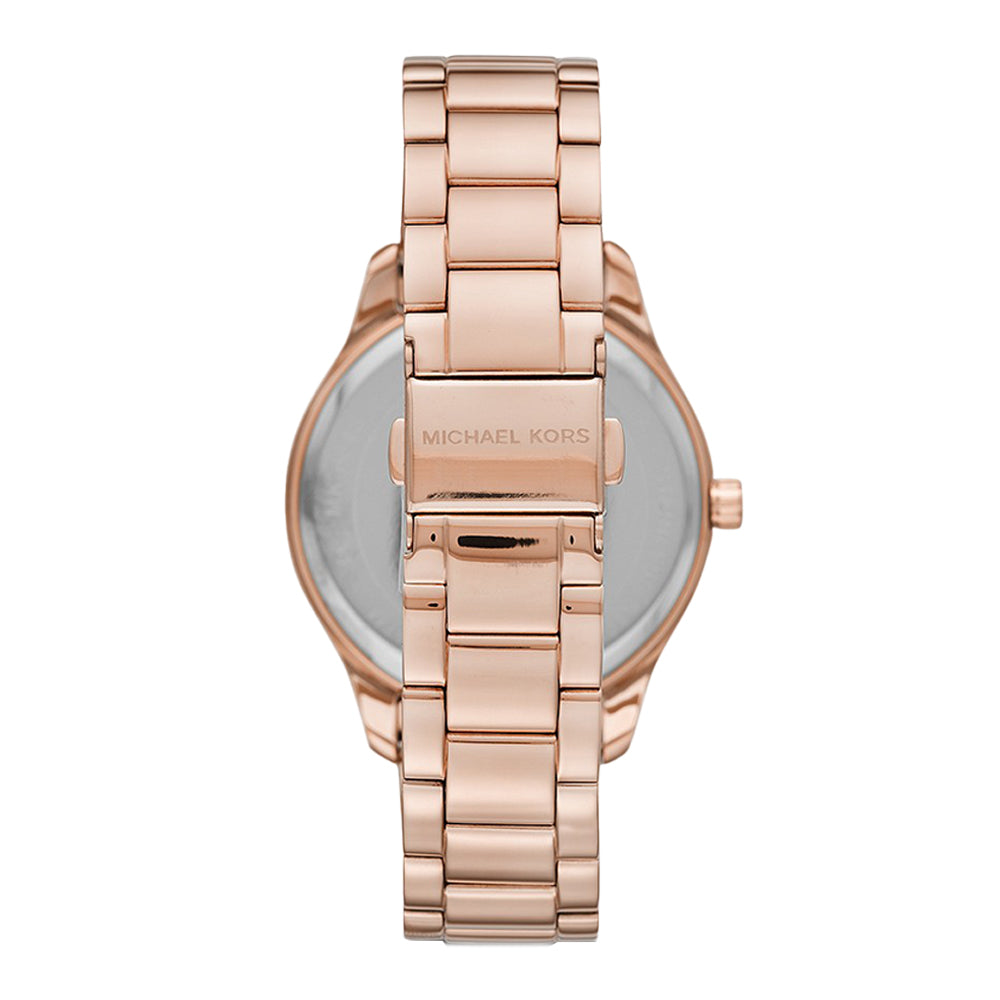 Michael Kors Layton Three-Hand Rose Gold-Tone Stainless Steel Watch - Image 8