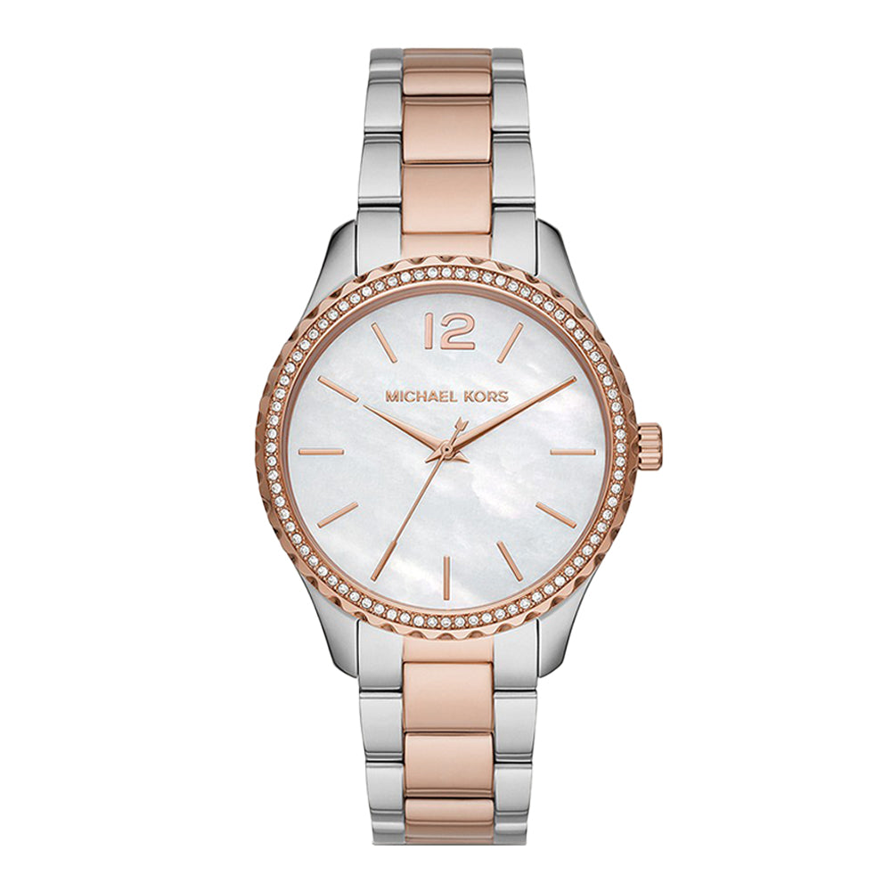 Michael Kors Layton Three-Hand Rose Gold-Tone Stainless Steel Watch - Image 3