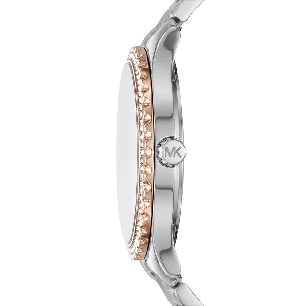 Michael Kors Layton Three-Hand Rose Gold-Tone Stainless Steel Watch - Image 6