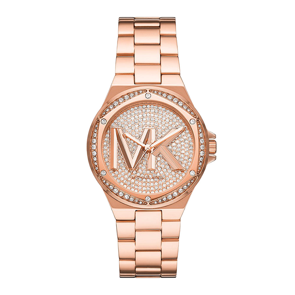 Michael Kors Lennox Three-Hand Gold-Tone Stainless Steel Watch - Image 2