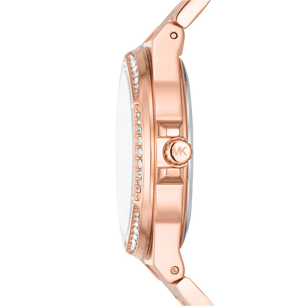 Michael Kors Lennox Three-Hand Gold-Tone Stainless Steel Watch - Image 5