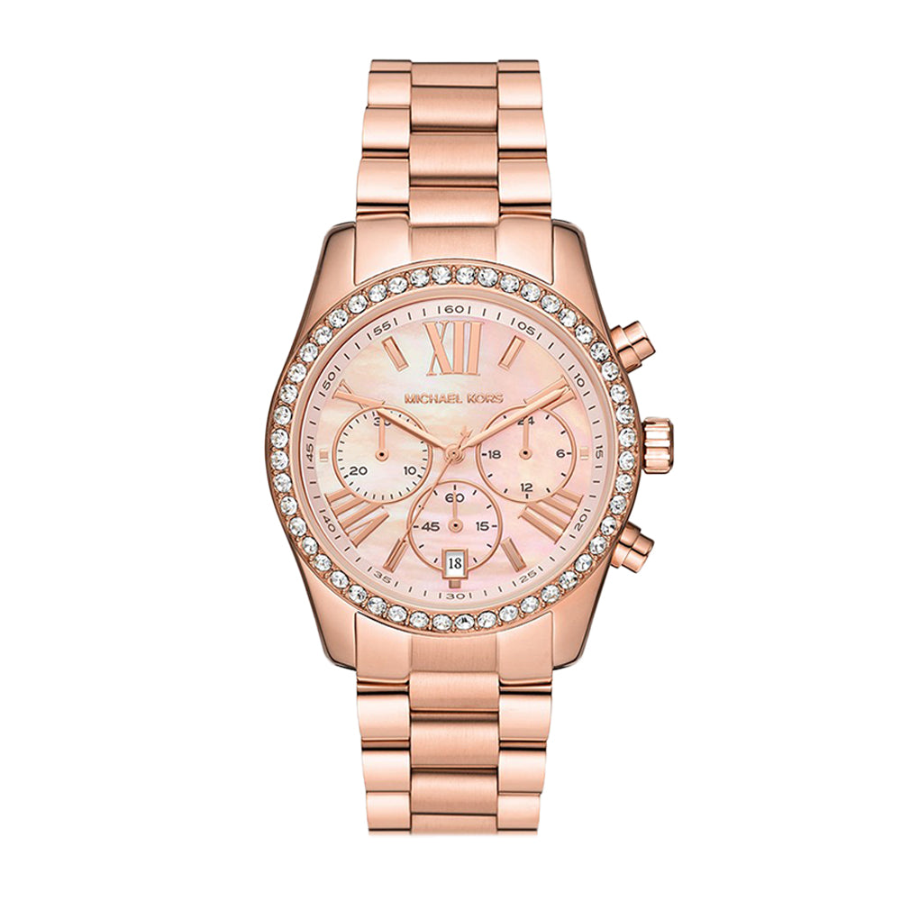 Michael Kors Lexington Lux Chronograph Gold-Tone Stainless Steel Watch - Image 2