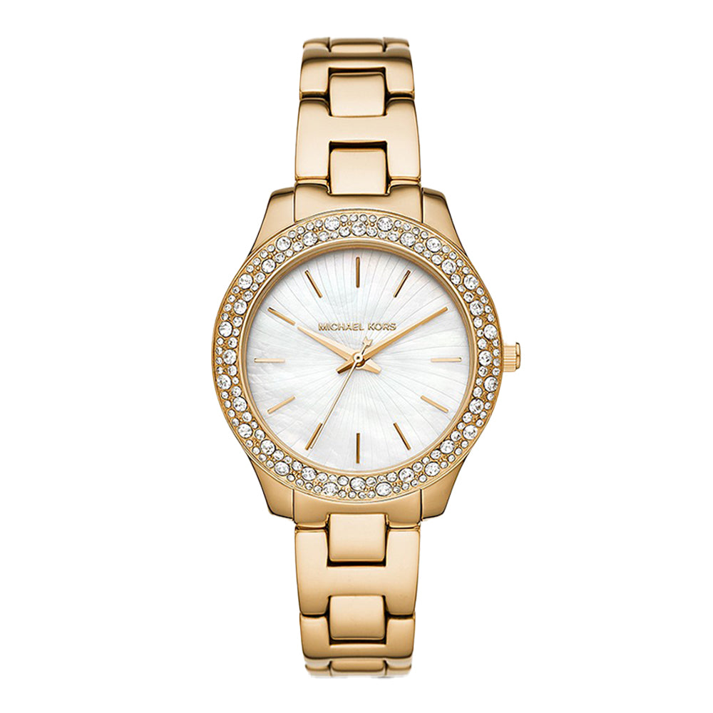 Michael Kors Liliane Three-Hand Rose Gold-Tone Stainless Steel Watch - Image 4