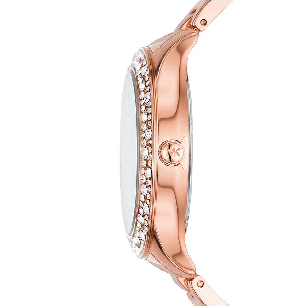 Michael Kors Liliane Three-Hand Rose Gold-Tone Stainless Steel Watch - Image 6