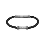 Police Barrell Black Silver Stainless Steel Bracelet for Men PEAGB0035003 - Image 2