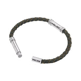 Police Barrell Green Silver Stainless Steel Bracelet for Men PEAGB0035005 - Image 3