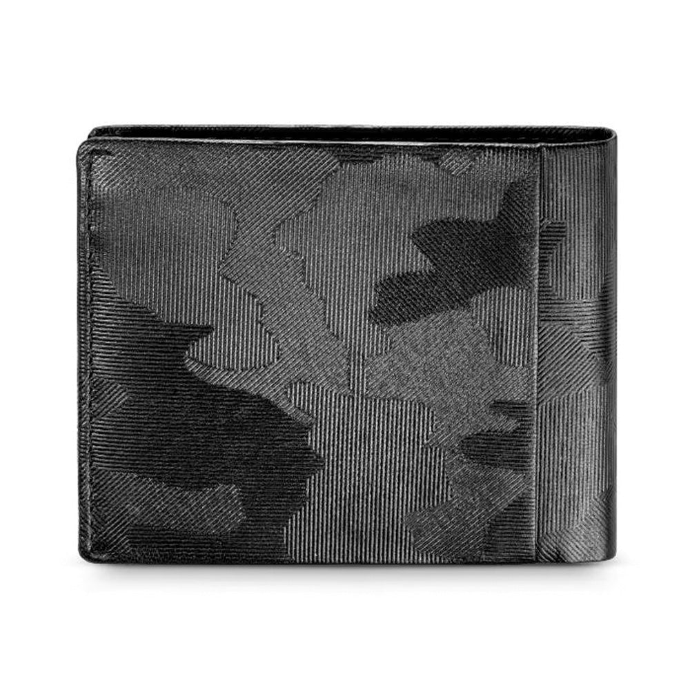 Police Black Camouflage Leather Bifold Mens Wallet PELGW2509911 - Image 2
