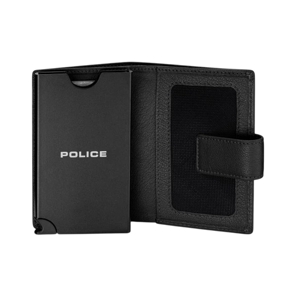 Police Black Vegan Leather Wallet PELGD2206911 - Image 3