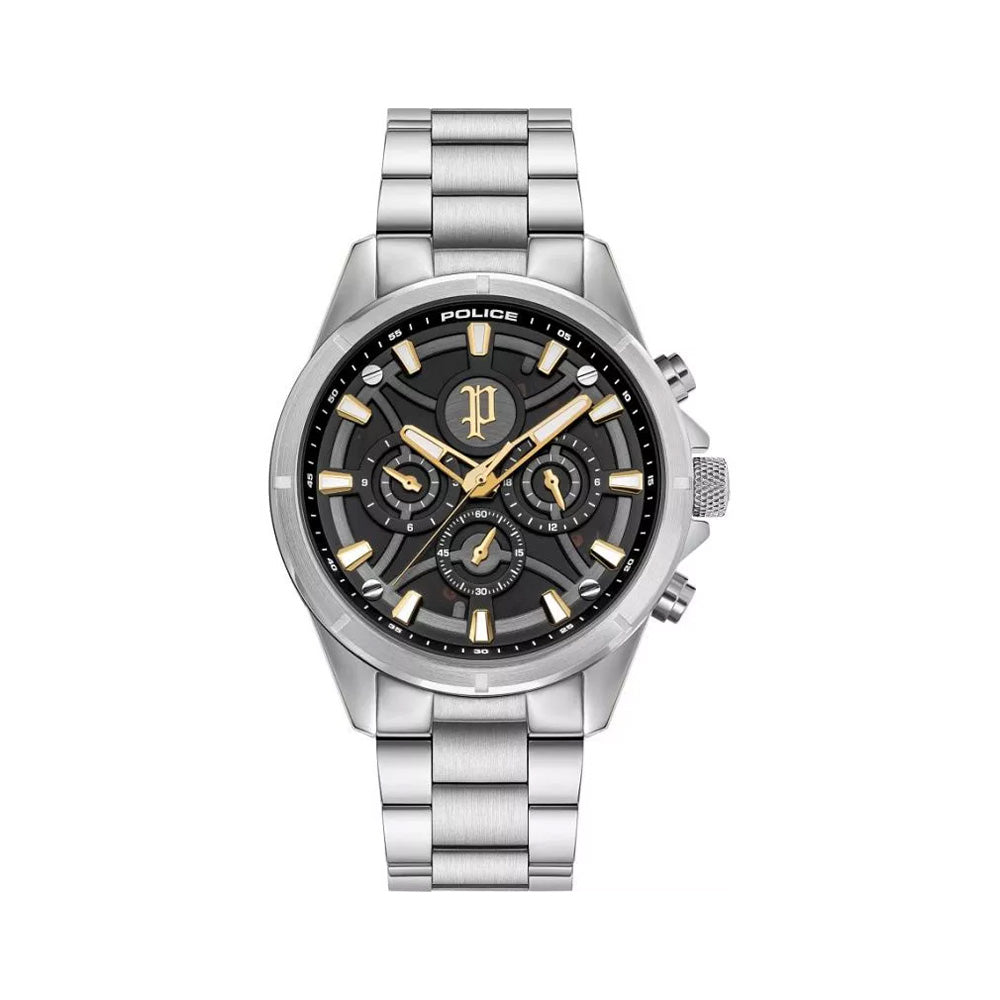 Police Defender Urban Chronograph Grey Dial Stainless Steel Bracelet Mens Watch PEWJK2227814M