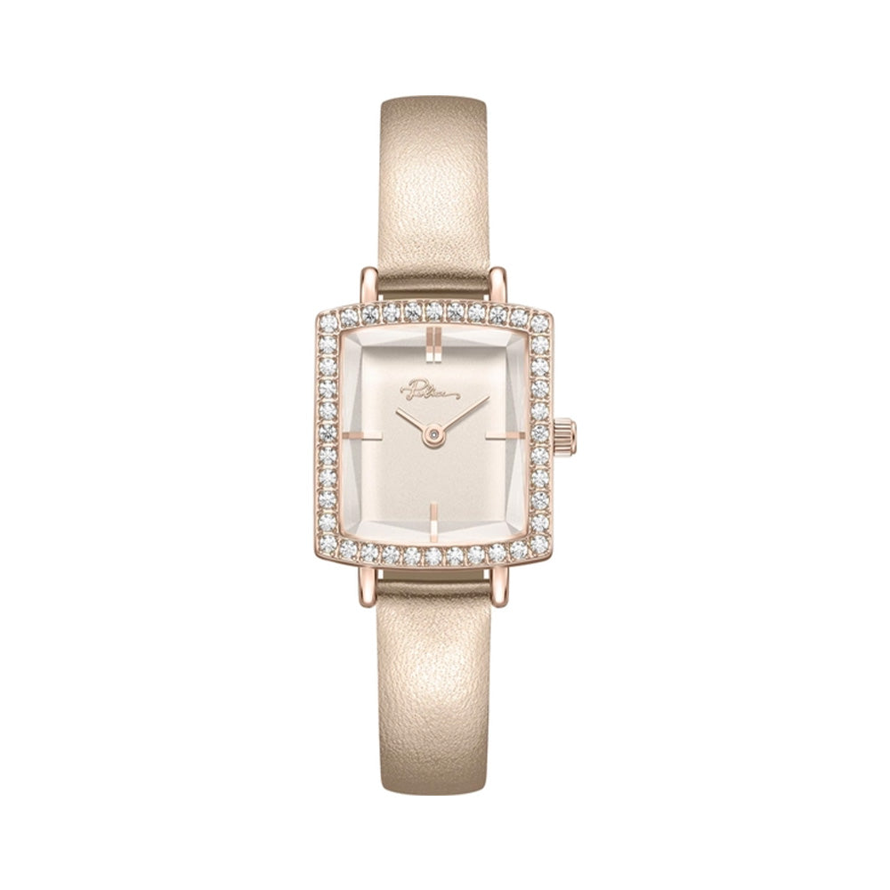 Police Light Pink Dial Rose Gold Leather Strap Womens Watch PEWLA2241302