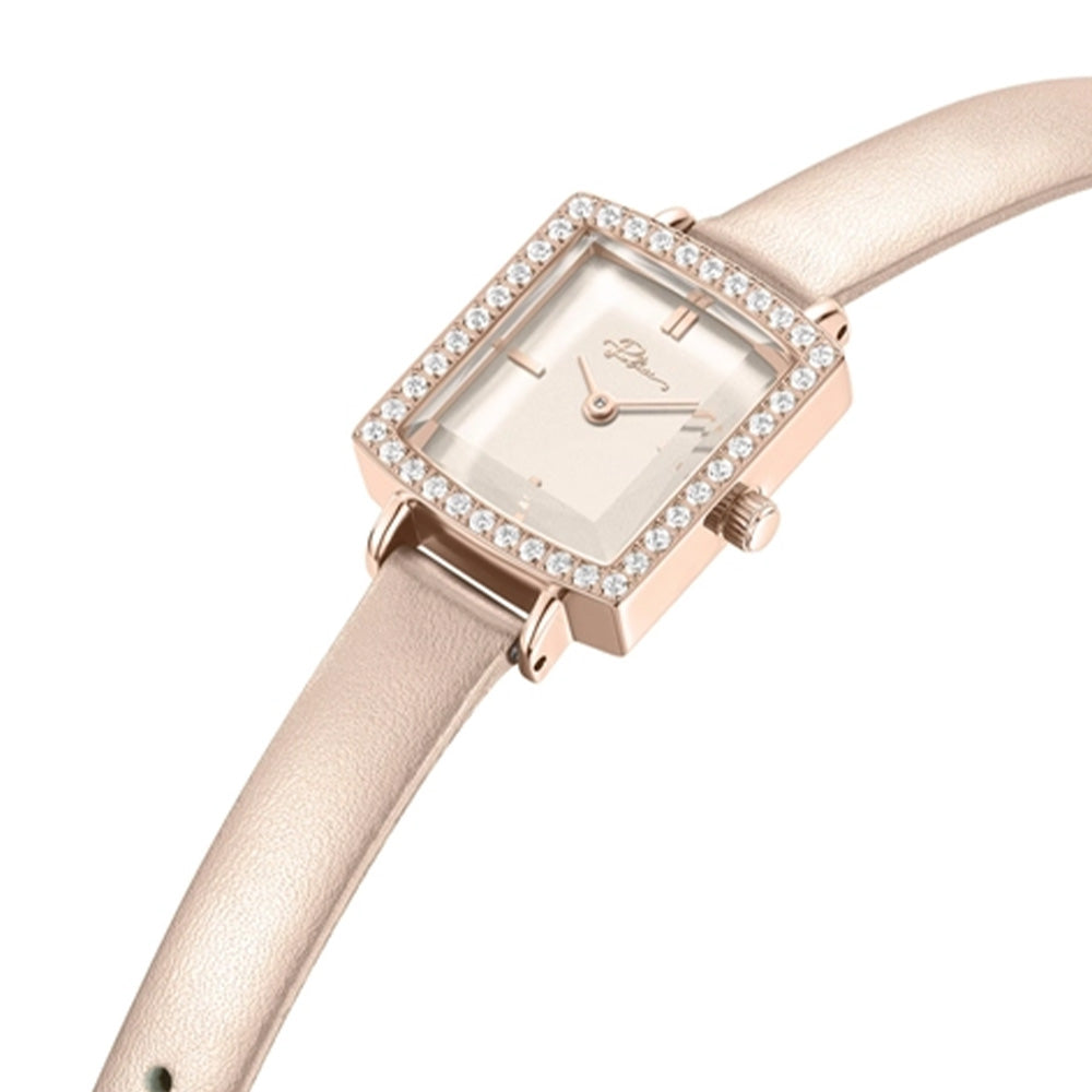 Police Light Pink Dial Rose Gold Leather Strap Womens Watch PEWLA2241302 - Image 2