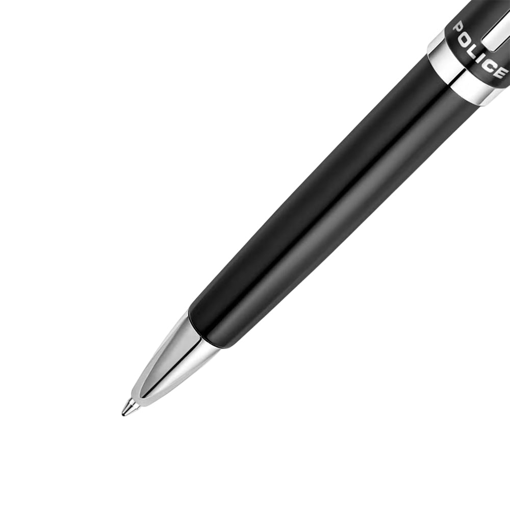Police Meiryo Black Textured Ballpoint Pen PERGB0005301 - Image 3