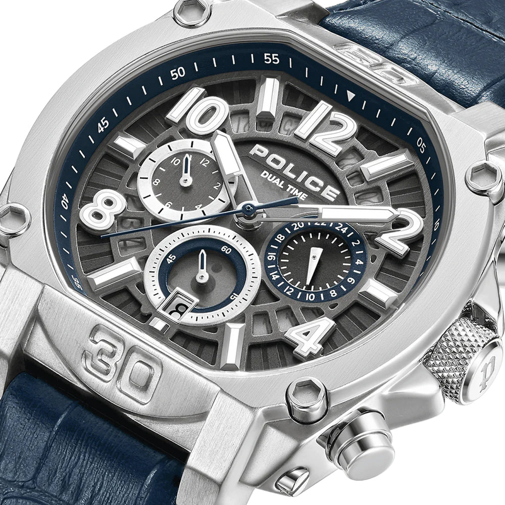 Police Norwood Gents Chronograph Charcoal Dial Watch PEWJF0021901 - Image 3